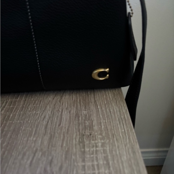 Coach Black Lana Leather Handbag - Picture 5 of 6